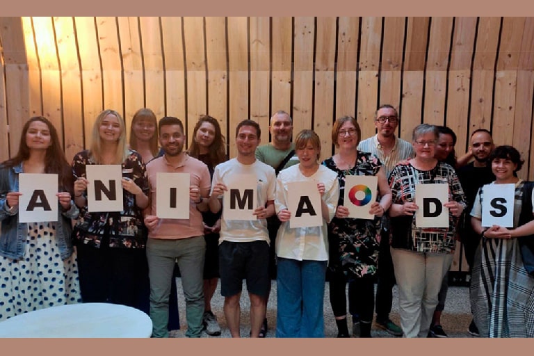 Participantes del taller de animacion de ODS AnimaODS 2022