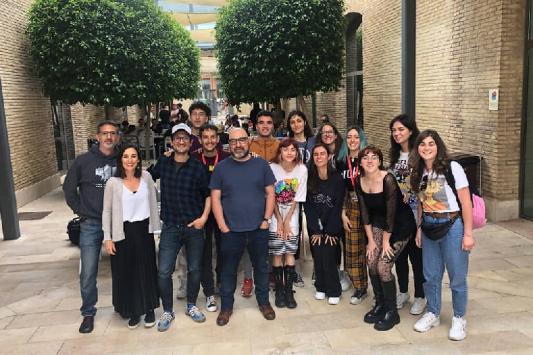 Equipo organizadores y voluntarios de Replay by Florida 2022 - Jornadas de artes digitales y captación de talento